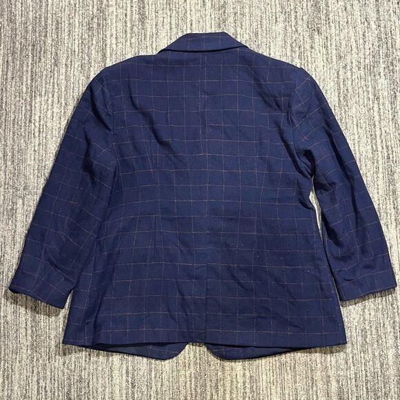 New Future Collective Reese Blutstein Womens XXL Blazer Navy Blue Prep School‎ - Picture 10 of 10